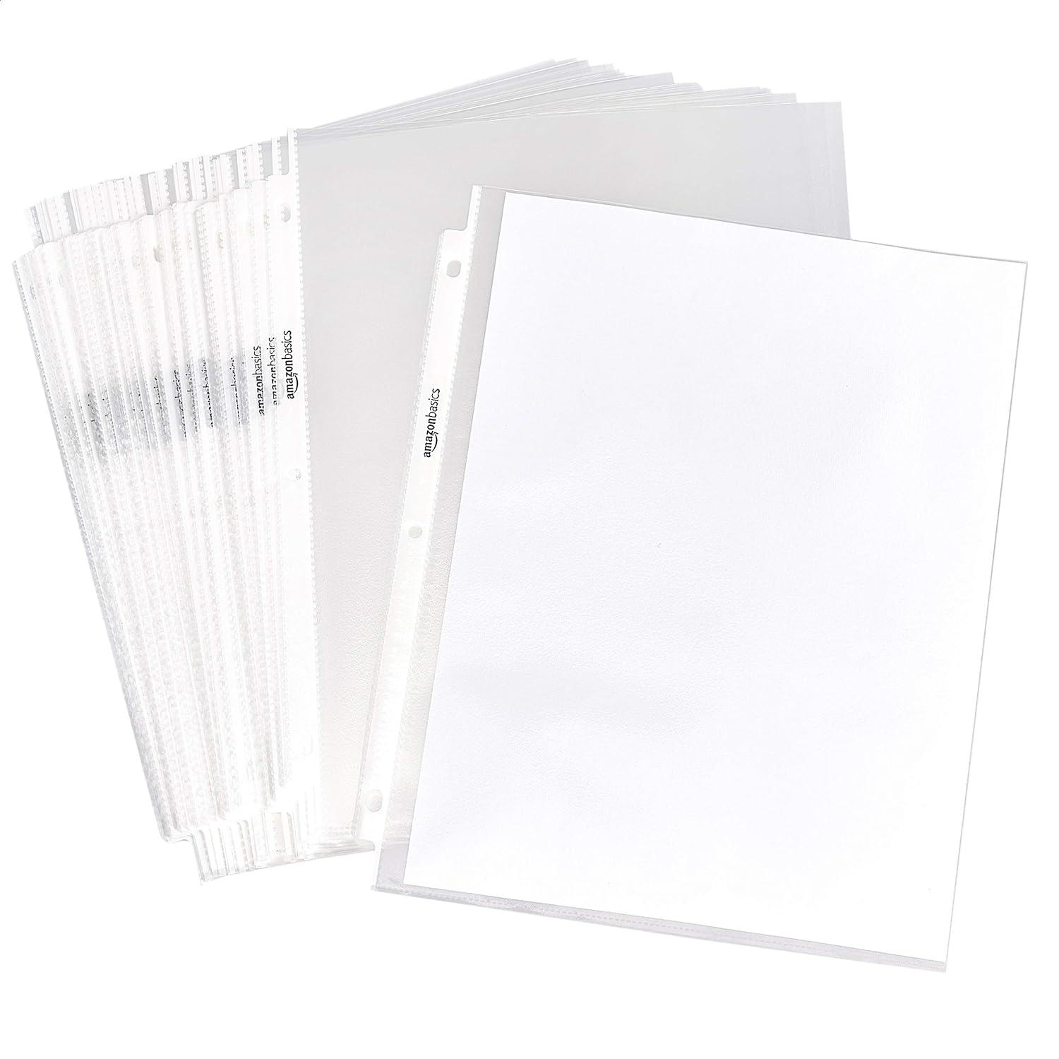 Amazon Basics Sheet Protector, Non-Glare, 100-Pack